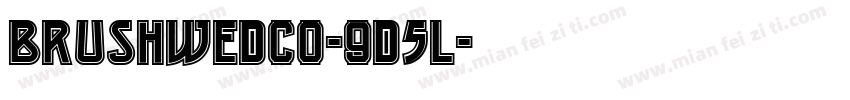 BrushWedco-9D5L字体转换
