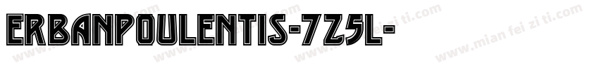 Erbanpoulentis-7Z5l字体转换