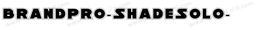 BrandPro-ShadeSolo字体转换