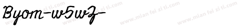 Byom-w5wZ字体转换