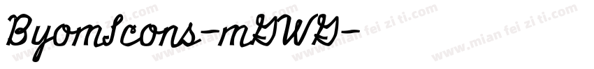 ByomIcons-mGWG字体转换