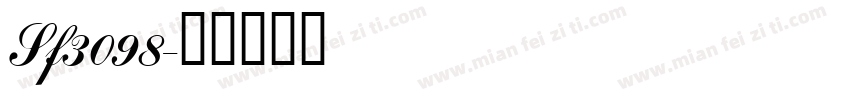 Sf3098字体转换