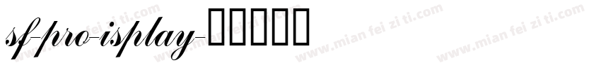 sf-pro-isplay字体转换