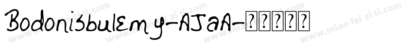 Bodonisbulemy-AJaA字体转换