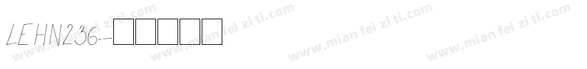 LEHN236字体转换
