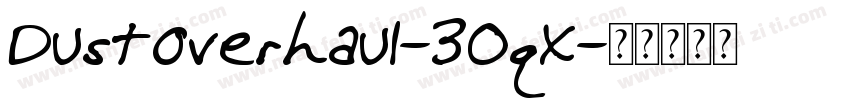 DustOverhaul-30qX字体转换