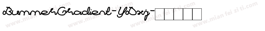 BummerGradient-YDxj字体转换