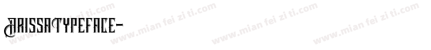 ArissaTypeface字体转换