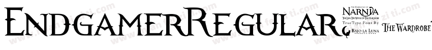 EndgamerRegular-6Odv字体转换