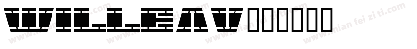 willeav字体转换