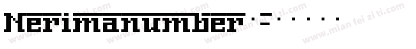 Nerimanumber字字体转换