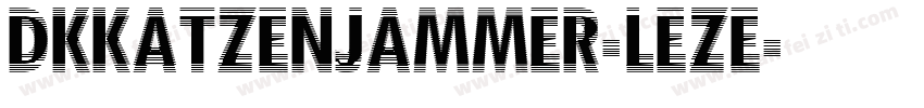 Dkkatzenjammer-leze字体转换