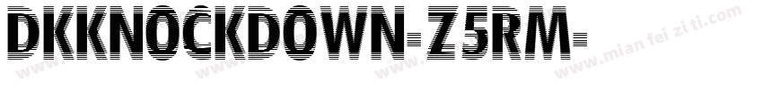 Dkknockdown-Z5rm字体转换