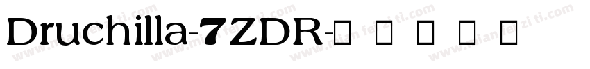 Druchilla-7ZDR字体转换