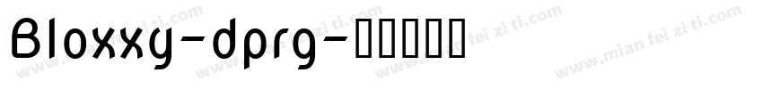 Bloxxy-dprg字体转换