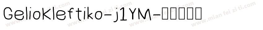 GelioKleftiko-j1YM字体转换