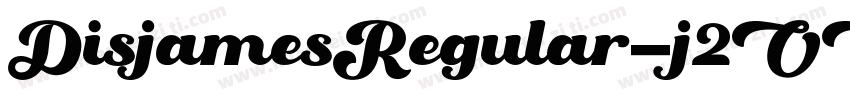 DisjamesRegular-j2OO字体转换