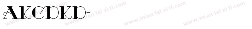 AKCDKD字体转换