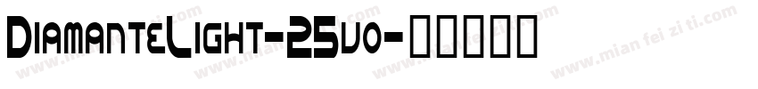 DiamanteLight-25vo字体转换
