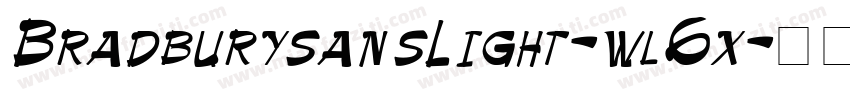 BradburysansLight-wl6x字体转换