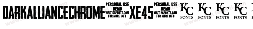 DarkAllianceChrome-xe45字体转换