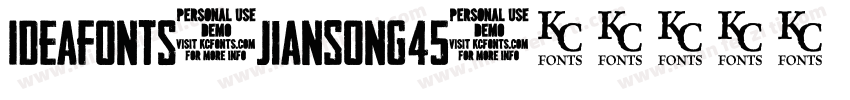 IdeaFonts-JianSong45字体转换