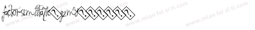 FactorSemiItalic-G2my字体转换