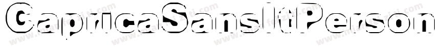 CapricaSansItPersona字体转换