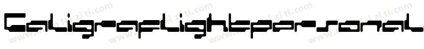 Caligraflightpersonaluse-OVE6A字体转换