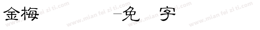 金梅简体国际字体转换