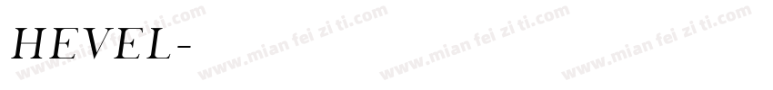 hevel字体转换
