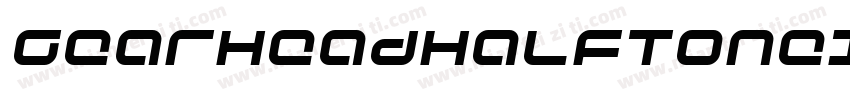 GearheadHalftoneItalic-3Dyy字体转换