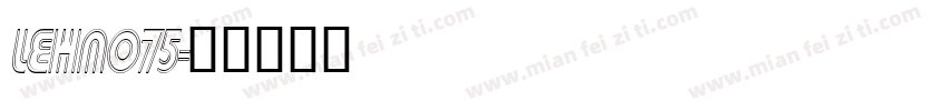 LEHN075字体转换