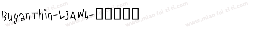 BuyanThin-L3AW4字体转换