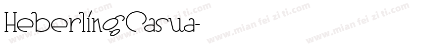 HeberlingCasua字体转换