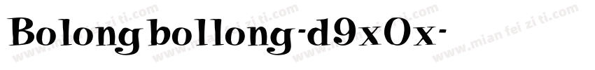 Bolongbollong-d9xOx字体转换