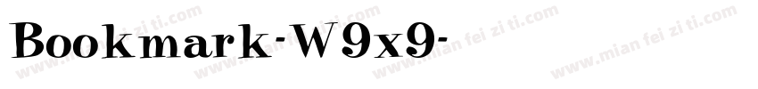 Bookmark-W9x9字体转换