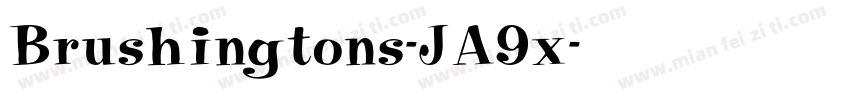 Brushingtons-JA9x字体转换