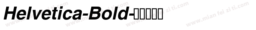 Helvetica-Bold字体转换