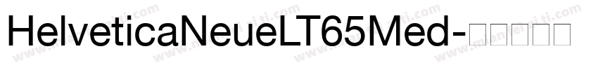HelveticaNeueLT65Med字体转换