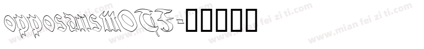 opposansmOTF字体转换