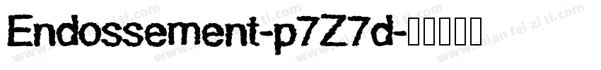 Endossement-p7Z7d字体转换