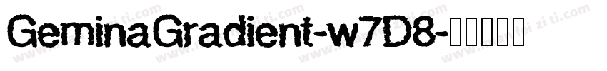 GeminaGradient-w7D8字体转换