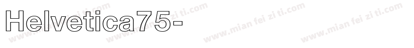 Helvetica75字体转换