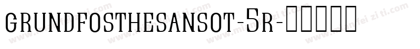 grundfosthesansot-5r字体转换
