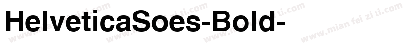 HelveticaSoes-Bold字体转换