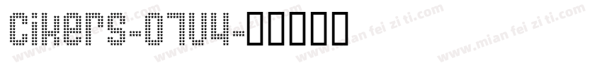 cikers-07v4字体转换