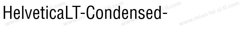 HelveticaLT-Condensed字体转换