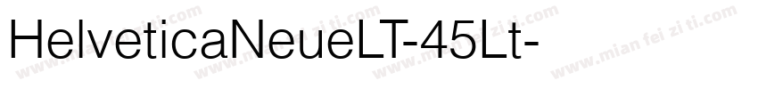 HelveticaNeueLT-45Lt字体转换