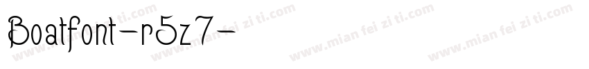 Boatfont-r5z7字体转换